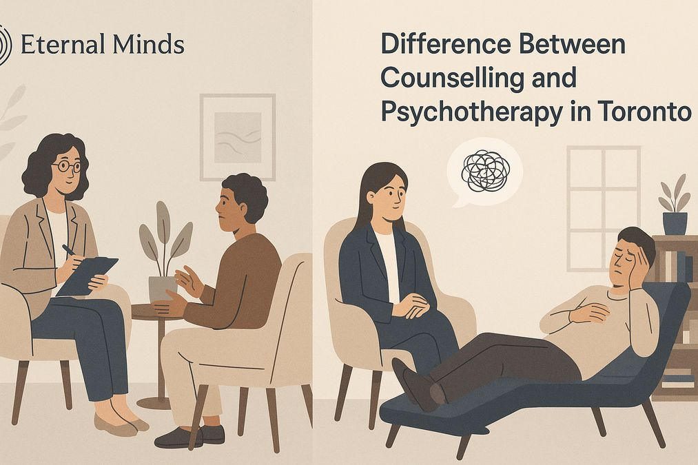 difference between counselling and psychotherapy in Toronto